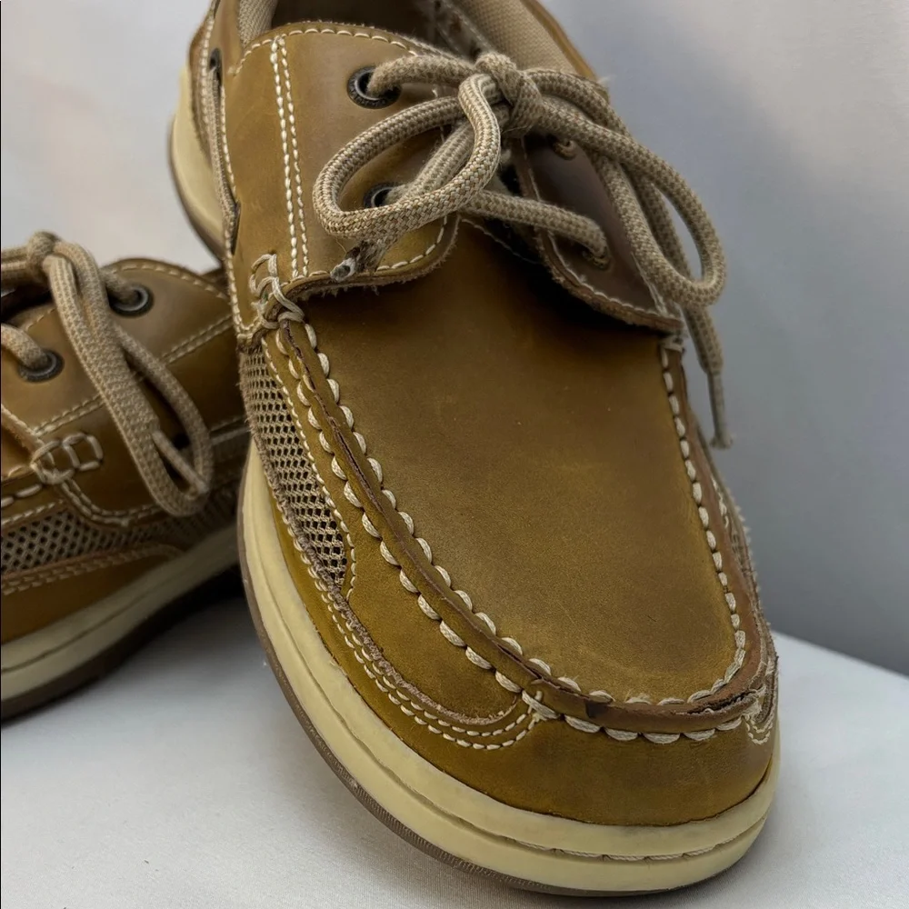 Margaritaville Men's Sz10 Tan Anchor/Deck Leather‎ Casual Shoes